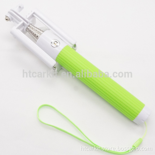 2016 Wholesale fluted tube 76cm selfie stick with shutter for iphone,Mini Selfie Stick